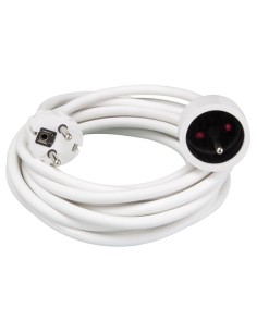 VERLENGKABEL - 5 m - WIT - 3G1.5 - PENAARDE