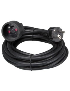 VERLÄNGERUNGSKABEL - 5 m - SCHWARZ - 3G1.5 - STECKER-TYP...