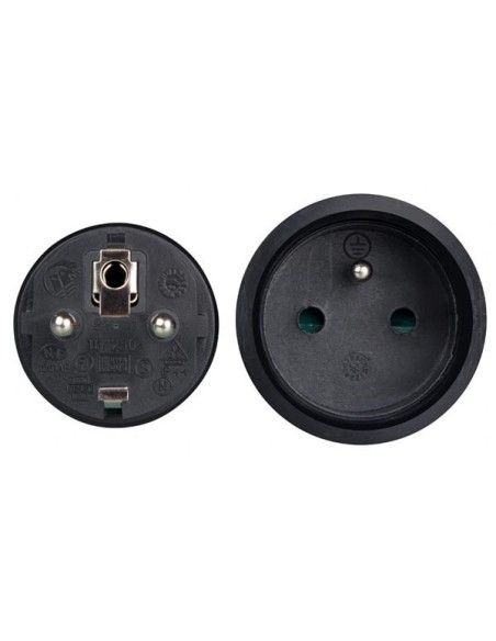 GUMMI-VERLÄNGERUNGSKABEL - 5 m - 3G1.5 - STECKER-TYP E (FRANZÖSISCHES SYSTEM)