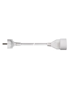 EXTENSION CABLE - 10 m - WHITE - 3G1.5 - FRENCH SOCKET 2