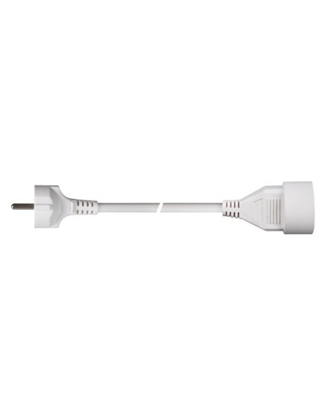 VERLÄNGERUNGSKABEL - 10 m - WEIß - 3G1.5 - STECKER-TYP E (FRANZÖSISCHES SYSTEM)