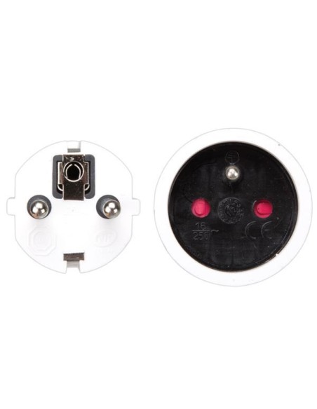 VERLÄNGERUNGSKABEL - 10 m - WEIß - 3G1.5 - STECKER-TYP E (FRANZÖSISCHES SYSTEM)