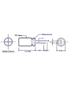 ELKO RADIAL  22µF / 35V 2