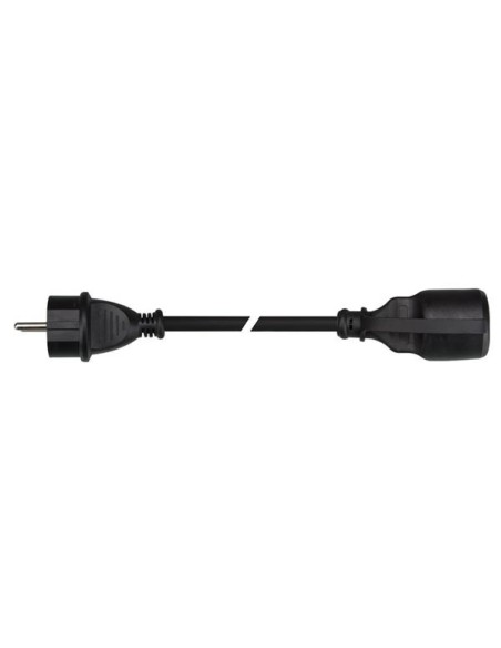 GUMMI-VERLÄNGERUNGSKABEL MIT SCHRUMPFSCHLAUCH - 3G1.5 - 10 m - STECKER-TYP E (FRANZÖSISCHES SYSTEM)
