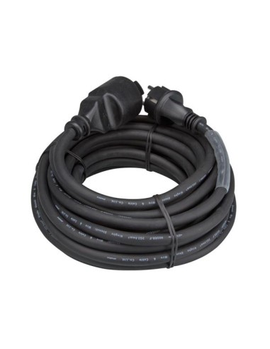 RUBBER VERLENGKABEL MET KRIMPKOUS - 3G2.5 - 10 m - PENAARDE