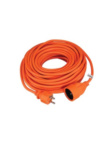 EXTENSION CABLE - 20 m - ORANGE - FRENCH SOCKET