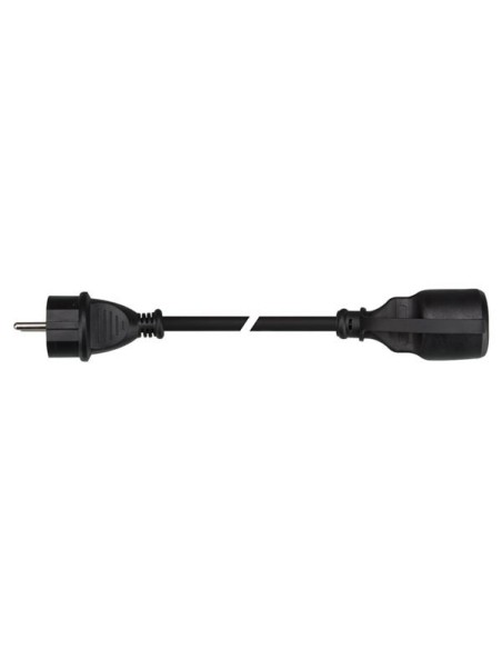 GUMMI-VERLÄNGERUNGSKABEL MIT SCHRUMPFSCHLAUCH - 3G2.5 - 20 m - STECKER-TYP E (FRANZÖSISCHES SYSTEM)