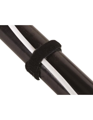 BLACK HOOK&LOOP CABLE STRAPS - 12.5 x 205 mm...