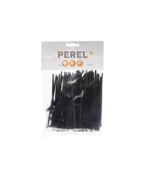 NYLON CABLE TIE SET - 4.6 x 120 mm - BLACK (100 pcs)