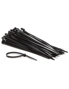 NYLON CABLE TIE SET - 4.6 x 200 mm - BLACK (100 pcs)