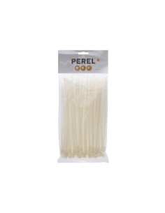 NYLON CABLE TIE SET - 4.6 x 200 mm - WHITE (100 pcs) 2