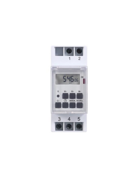 DIGITAL TIMER - DIN RAIL MOUNTING - WEEKLY PROGRAMMABLE