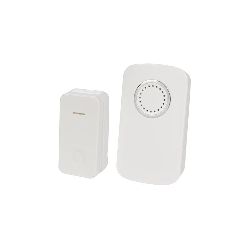 WIRELESS PLUG-IN DOOR BELL KIT WITH 1 KINETIC PUSH BUTTON