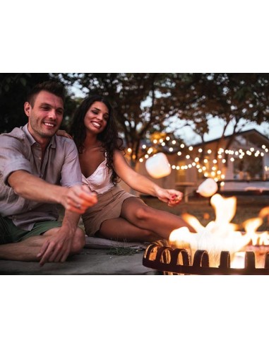 VUURKORF MET ASPLAAT - ROND