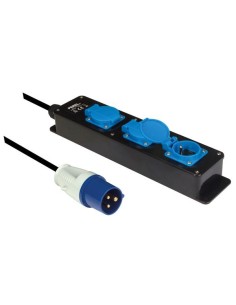 CEE-STECKER AUF SCHUKO 3-FACH-STECKDOSENLEISTE