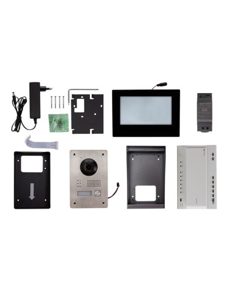 VIDEO-TÜRSPRECHANLAGE - KOMPLETT-SET - FÜR PROFESSIONELLE INSTALLATION