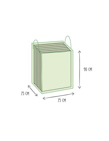 Outdoor cover bag for lounge cushions