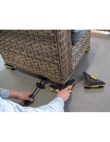 MEUBELVERPLAATSER - ZWARE LASTEN - max. BELASTING 100 kg - 4 st.