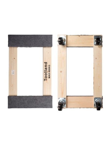 SUPPORT ROULANT POUR MEUBLES - RECTANGULAIRE - 760 x 460 mm - CHARGE MAX. 400 kg