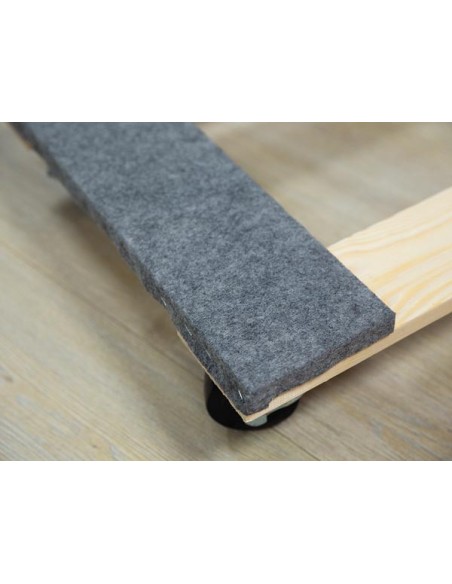 MEUBELROLLER - RECHTHOEKIG - 760 x 460 mm - MAX. LAST 400 kg