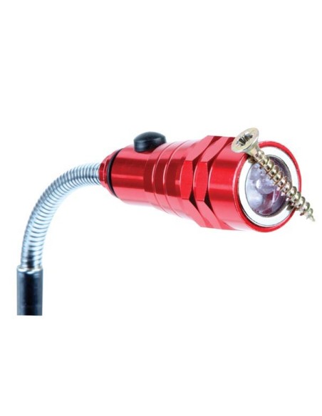 FLASHLIGHT/PICK-UP TOOL WITH MAGNETIC TIP & BASE