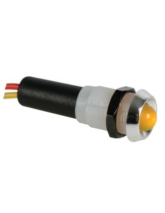 LED-SIGNALLEUCHTE 24 V GELB - VERHROMTES GEHÄUSE