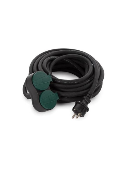 RALLONGE ÉLECTRIQUE AVEC 2 PRISES - USAGE EXTÉRIEUR - TERRE FRANÇAISE - 10 m