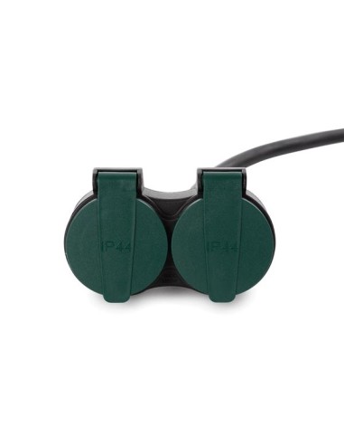 OUTDOOR EXTENSION CORD WITH 2 OUTLETS - SCHUKO...
