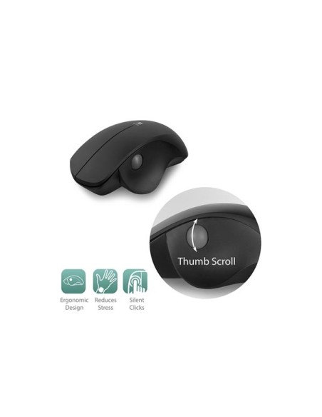 EWENT - ERGONOMIC WIRELESS MOUSE WITH THUMB SCROLL WHEEL