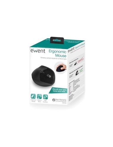 EWENT - WIRELESS ERGONOMIC MOUSE -  RECHARGEABLE