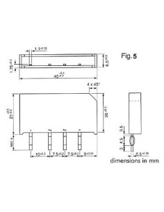 PONT DE REDRESSEMENT 250V-3.7A (B250-C3700/2200)