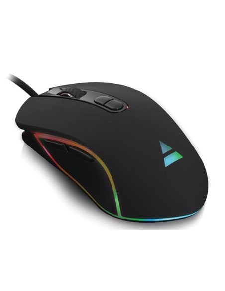EWENT - SOURIS DE JEU AVEC ÉCLAIRAGE RVB ET 1200-2400-3200-4800 DPI - NOIR