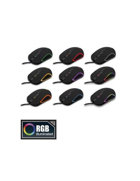 EWENT - PLAY GAMING RGB MOUSE - 4800 DPI - BLACK