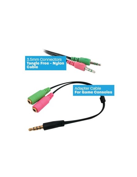 EWENT - PLAY COMFORTABLE OVER-EAR GAMING HEADSET