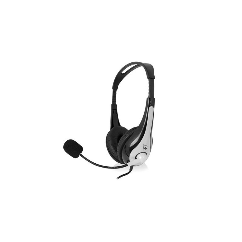 EWENT - STEREO HEADSET WITH MICROPHONE & VOLUME CONTROL