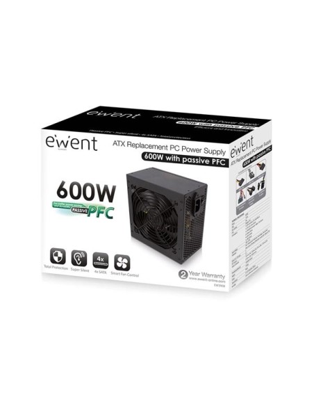 EWENT - ATX-COMPUTERVOEDING - 600 W