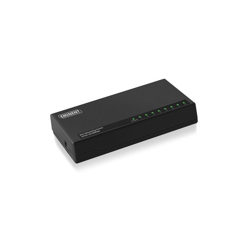 EMINENT - 8 PORT MINI NETWORKING SWITCH 10/100 Mbps N-WAY