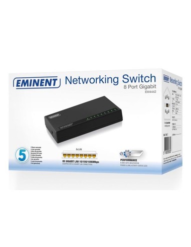 EMINENT - 8-Port GIGABIT-NETZWERK-SWITCH