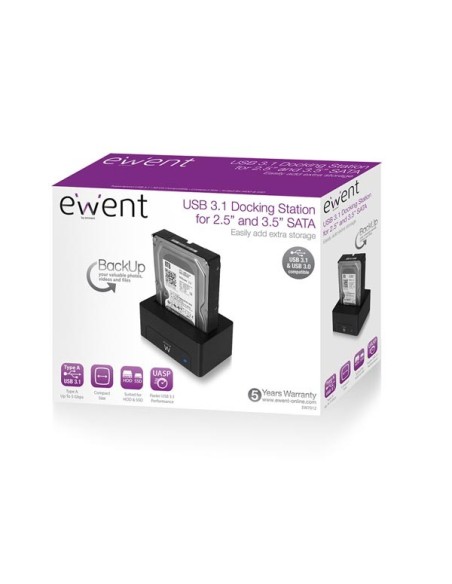 EWENT - USB 3.1 DOCKING STATION FOR 2.5" AND 3.5" SATA HDD/SSD