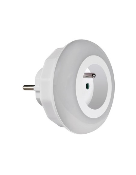 LED-NACHTLICHT MIT STECKDOSE - SCHUTZKONTAKT (FRANZÖSISCHES SYSTEM)