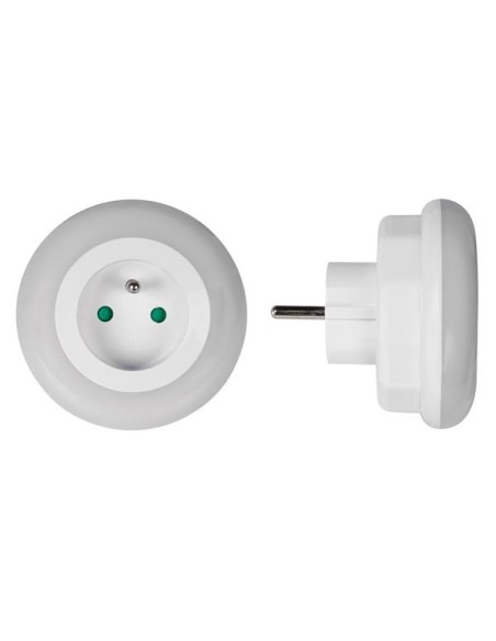 LED-NACHTLICHT MIT STECKDOSE - SCHUTZKONTAKT (FRANZÖSISCHES SYSTEM)