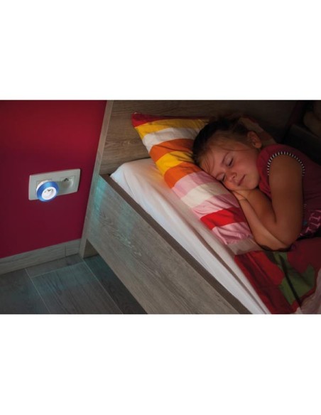 LED-NACHTLICHT MIT STECKDOSE - SCHUTZKONTAKT (FRANZÖSISCHES SYSTEM)