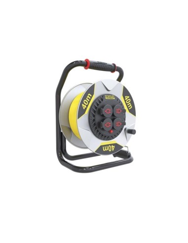 STANLEY FATMAX - PROFESSIONELE  KABELHASPEL MET ANTI TWIST - NEOPREEN - 40 m - 3G2.5 - 4 STOPCONTACTEN