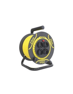 STANLEY - PVC CABLE REEL - 25 m - 3G1.5 - 4 SOCKETS