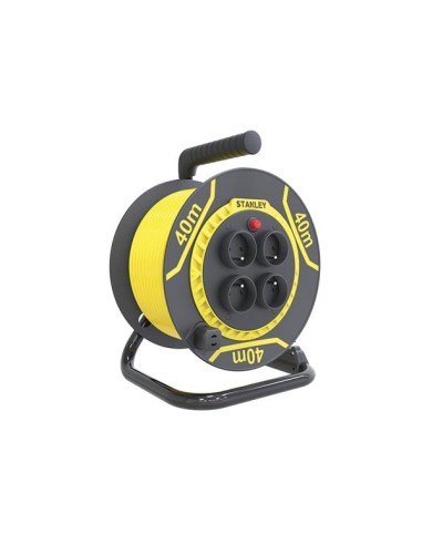 STANLEY - PVC CABLE REEL - 40 m - 3G1.5 - 4 SOCKETS