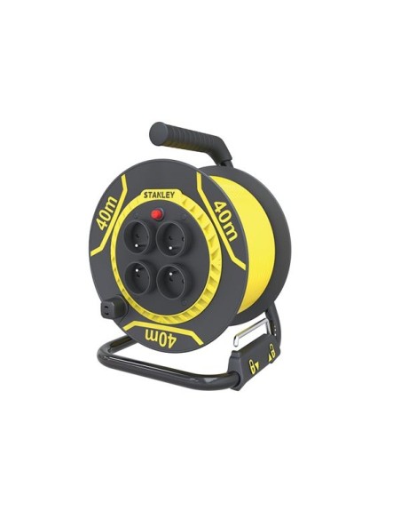 STANLEY - PVC-KABELHASPEL - 40 m - 3G1.5 - 4 STOPCONTACTEN