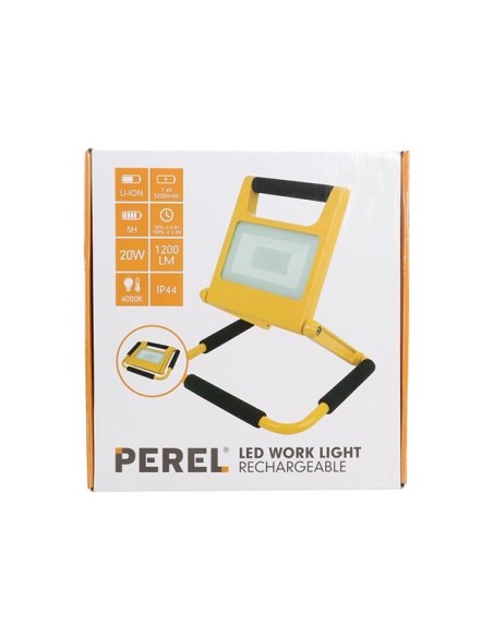 SLIM DESIGN RECHARGEABLE LED WORK LIGHT - 20 W - 4000 K