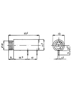 PORTE-FUSIBLE POUR CI 5 x 20mm - TYPE HORIZONTAL 2