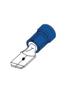 COSSE MALE 6.4mm BLEUE