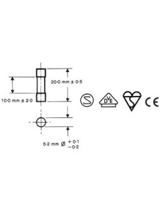 FUSIBLE 5 x 20mm RAPIDE 1.25A (10 pcs/boîte) 2